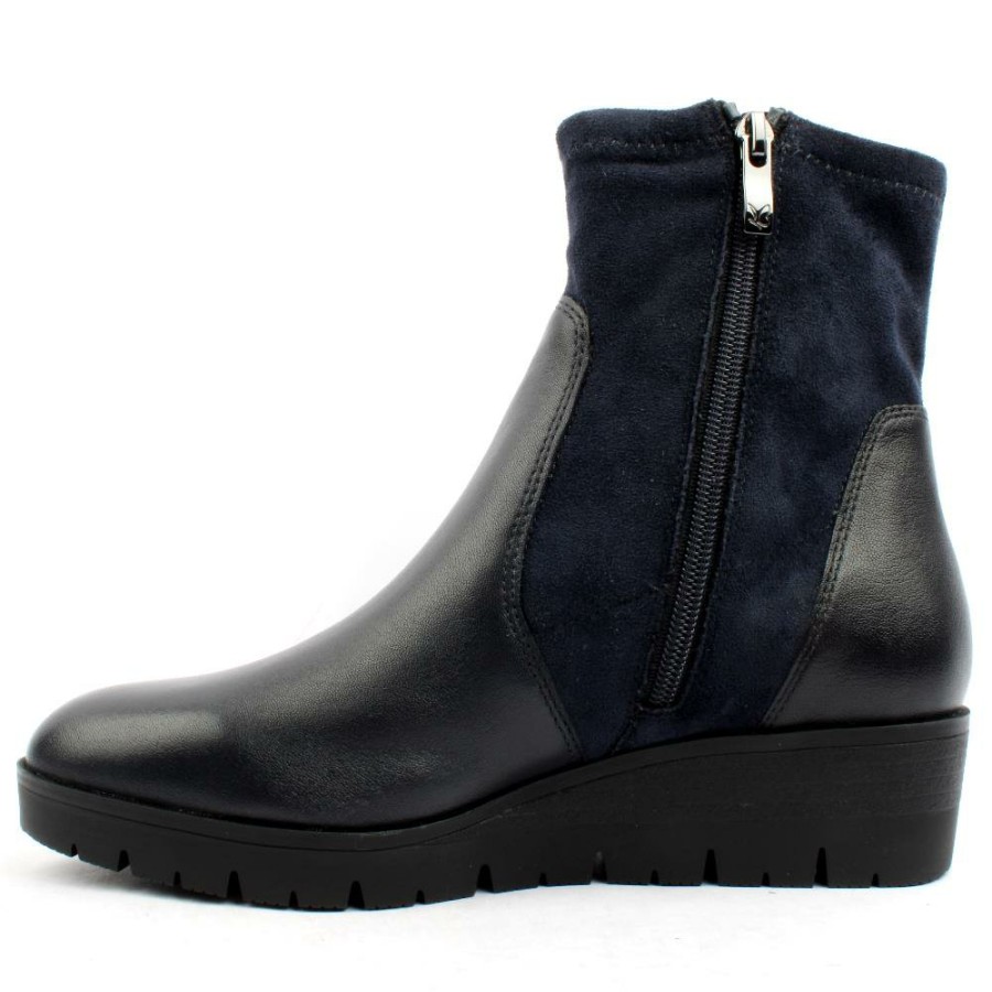 Women Caprice | 25320 Wedge Boot - Navy