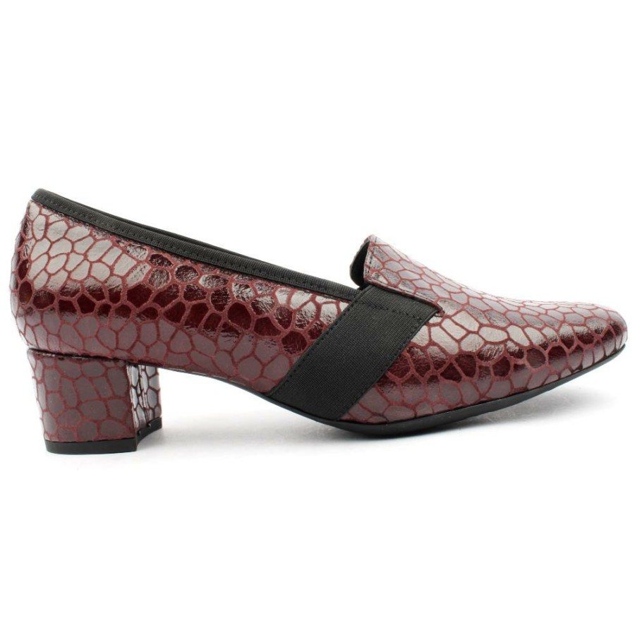 Women Softmode | Lilly Shoe - Burgundy Patent