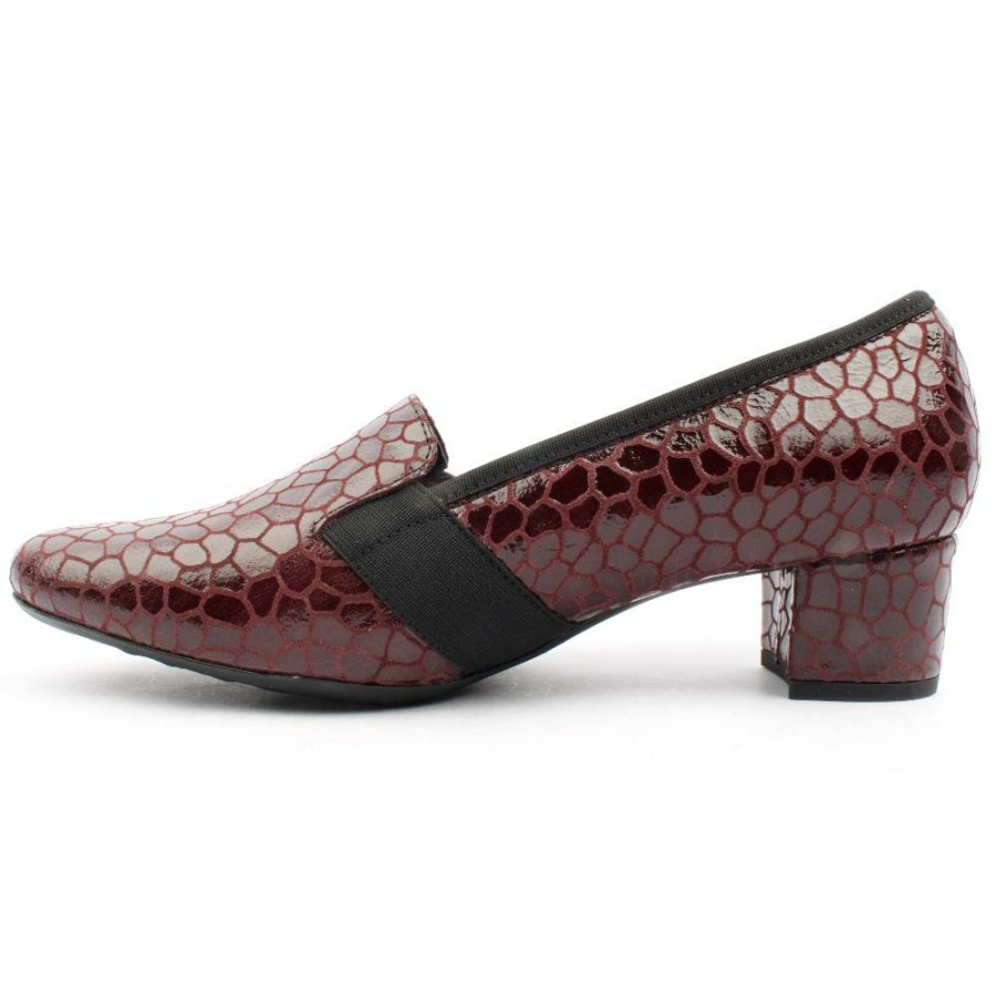 Women Softmode | Lilly Shoe - Burgundy Patent