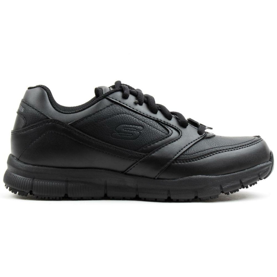 Women Skechers | 77235Ec Shoe - Black Black