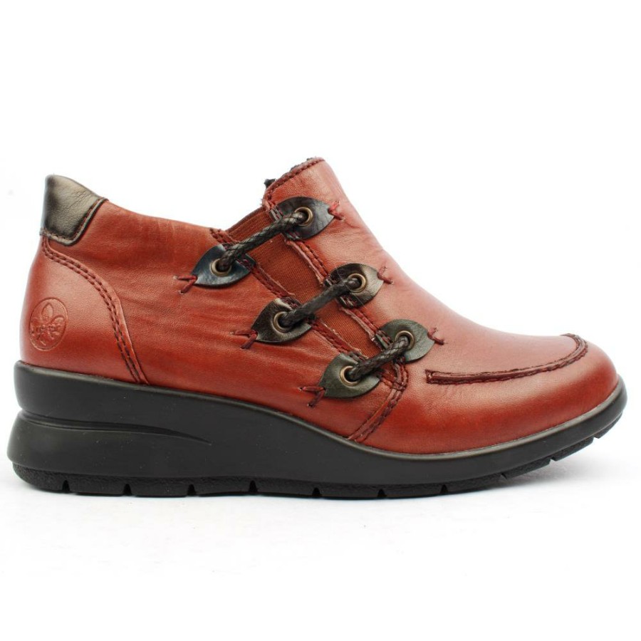 Women Rieker | L4853 Ladies Boot - Red