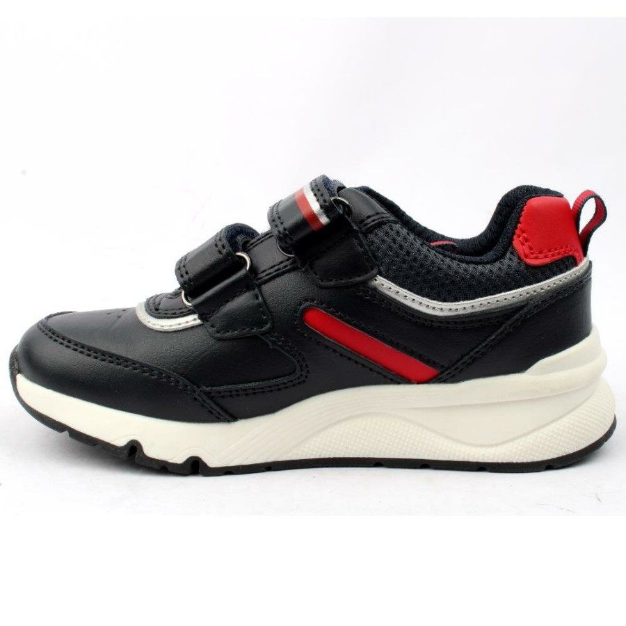 Kids Geox | J35H0B Junior Trainer - Navy/White