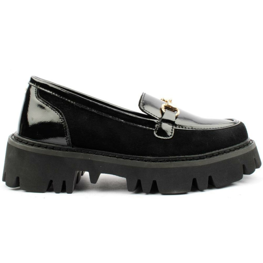 Women Kate Appleby | Basingstoke Chunky Loafer - Black Patent