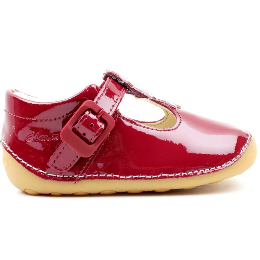 Kids Clarks | Tiny Flower T Prewalker - Cherry G