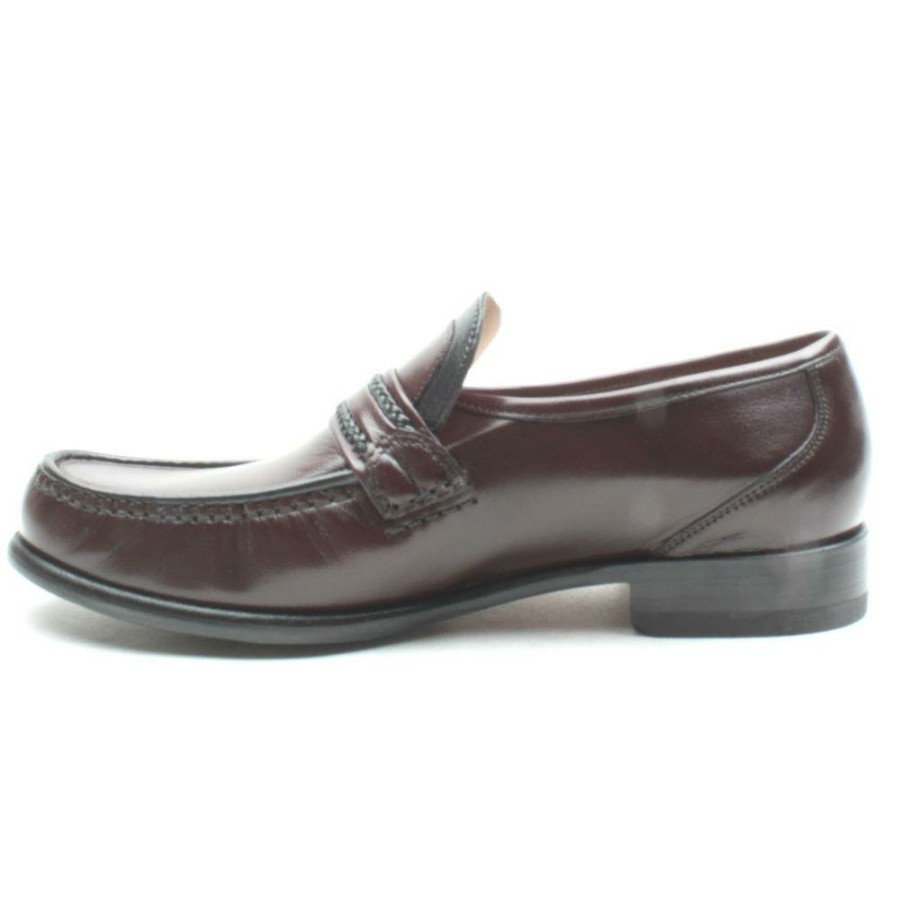 Men Loake | Rome Leather Shoe - Burgundy