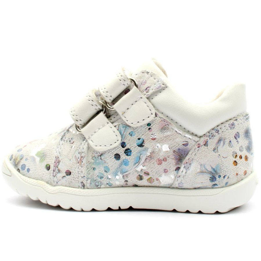 Kids Geox | B164Pa Velcro Shoe - White Multi