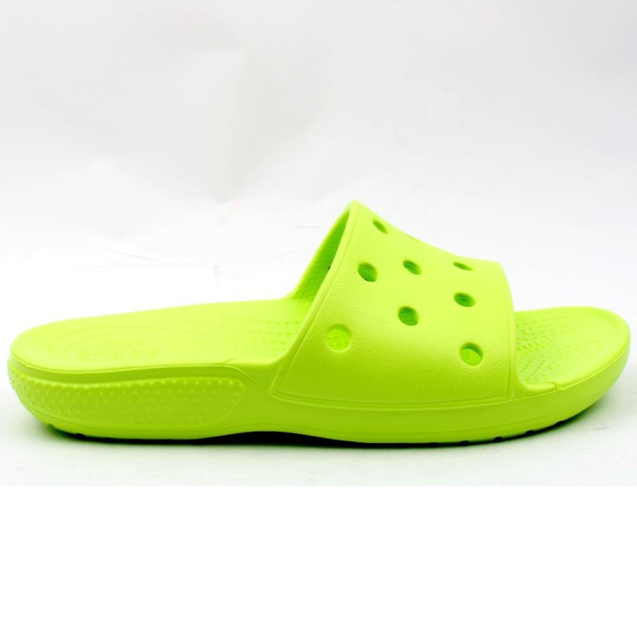 Women Crocs | 206121 Slide Sandal - Lime