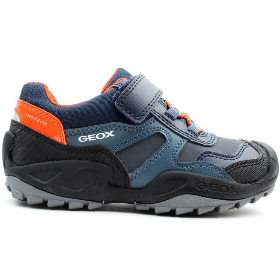 Kids Geox | Velcro Runner J261Wc - Navy Orange