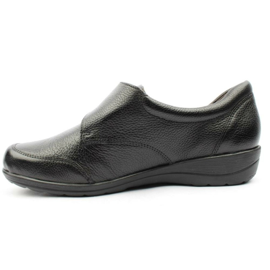 Women Caprice | 24706 Wedge Velcro Shoe - Black