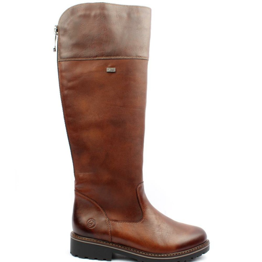 Women Remonte | R6581 Knee High Boot - Chestnut