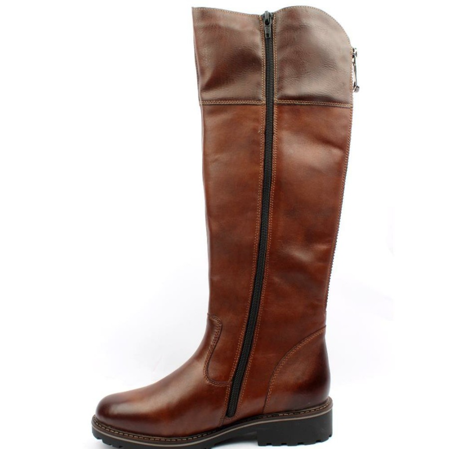 Women Remonte | R6581 Knee High Boot - Chestnut