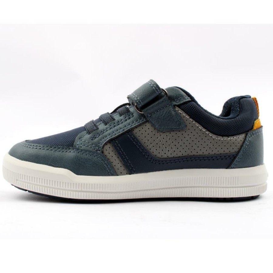 Kids Geox | J164Aa Velcro Shoe - Navy Yellow