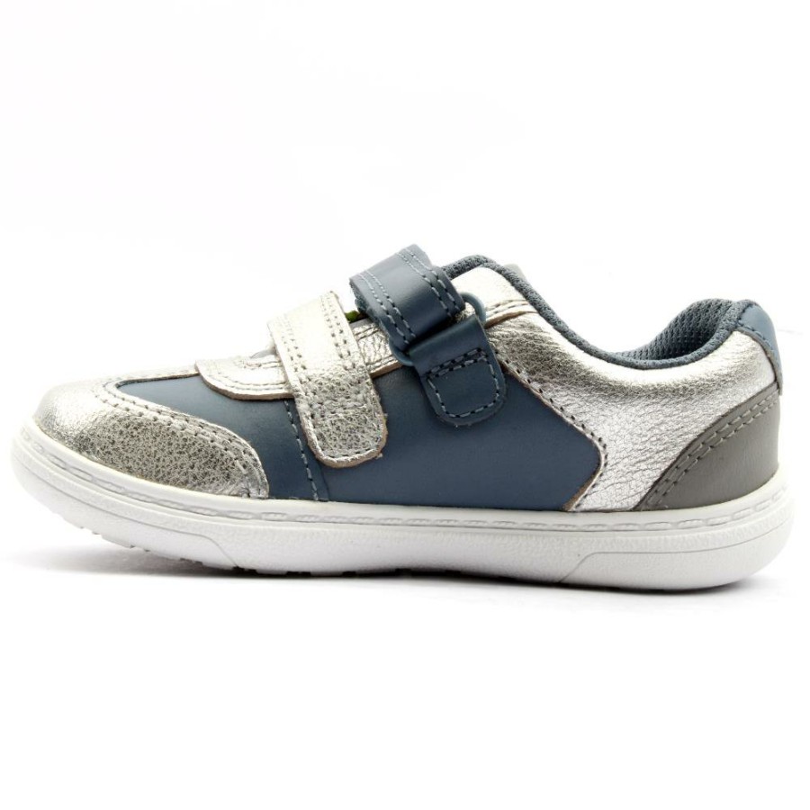 Kids Clarks | Flash Web T Velcro Shoe - Denim F