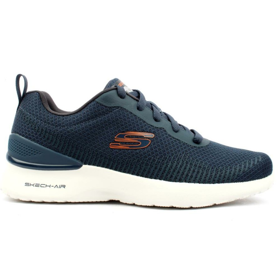 Men Skechers | 232691 Dynamight - Navy Orange