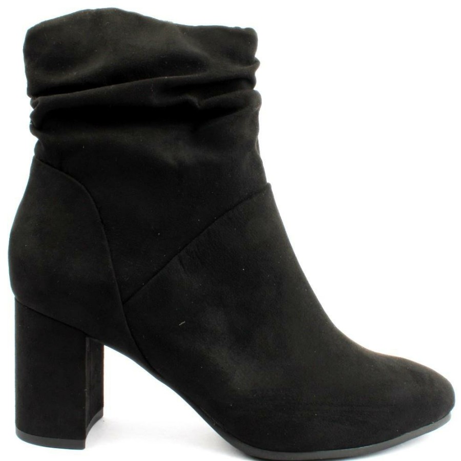 Women Marco Tozzi | 25307 Ankle Boot - Black Suede