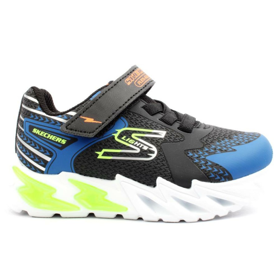 Kids Skechers | 400138N Junior Trainer - Black Blue