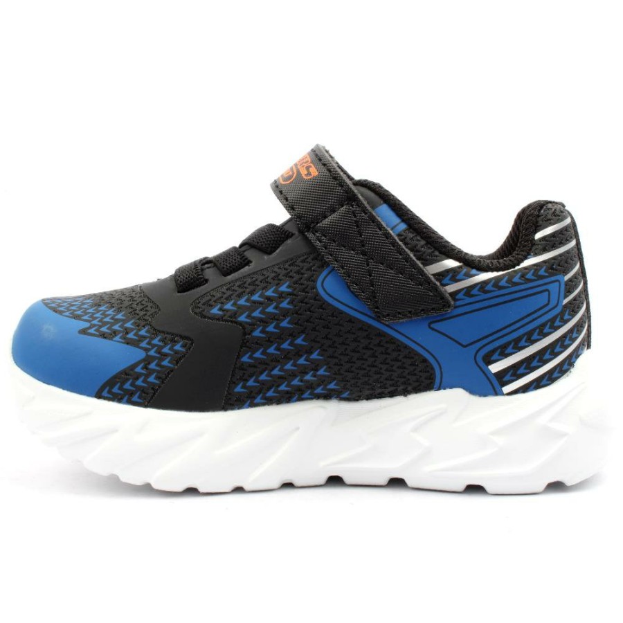 Kids Skechers | 400138N Junior Trainer - Black Blue