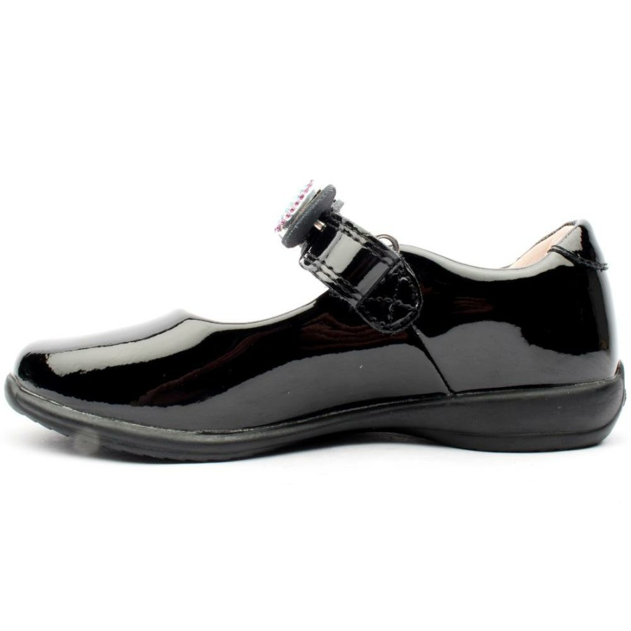 Kids Lelli Kelly | Lk8116 Strap Shoe - Black Patent