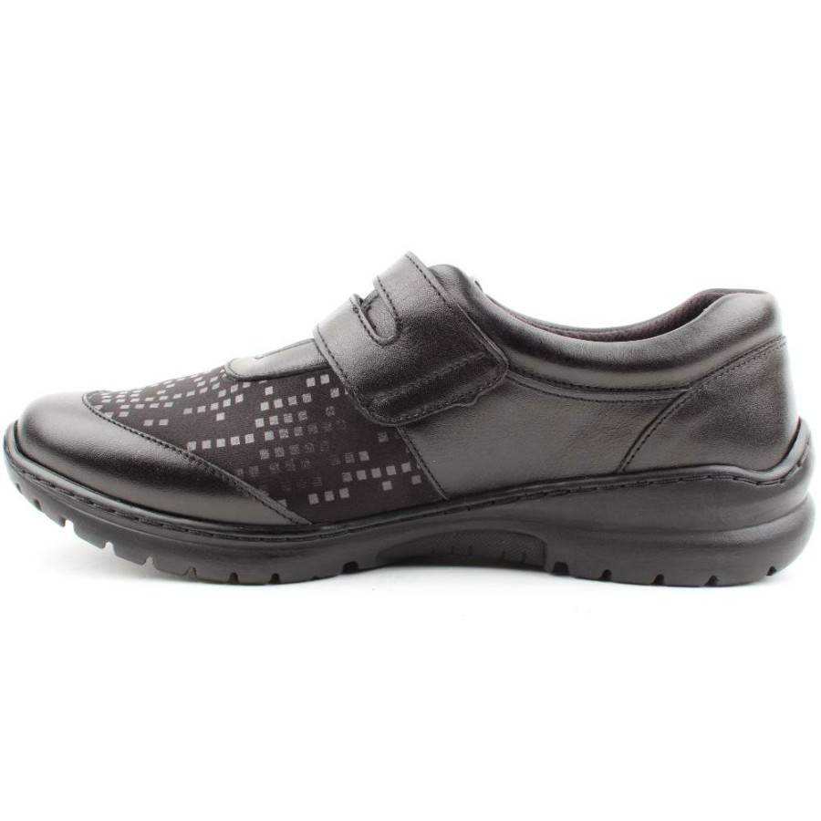 Women Softmode | Cara Velcro Ee Fit - Black