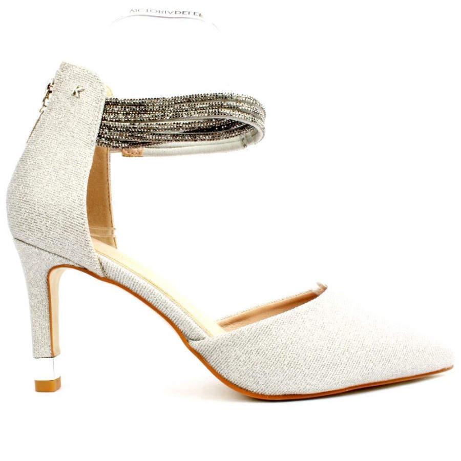 Women Kate Appleby | Appledore Shoe - Silver Shimmer