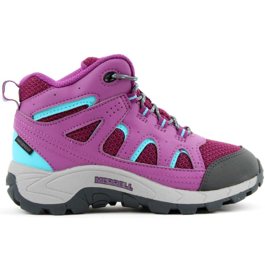 Kids Merrell | Mk164769 Oakcreek Mid Lace - Berry