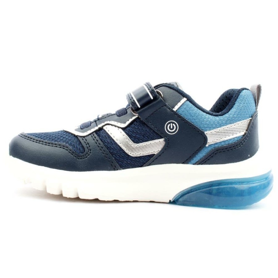 Kids Geox | J36Lbc Ciberdron Trainer - Navy Silver