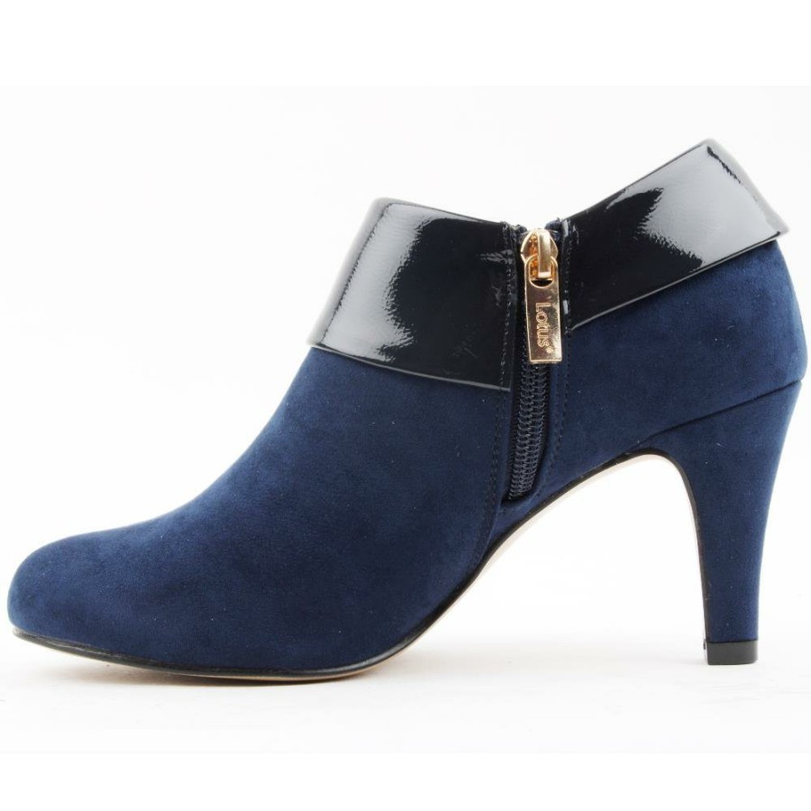 Women Lotus | Maya High Front Shoe - Navy