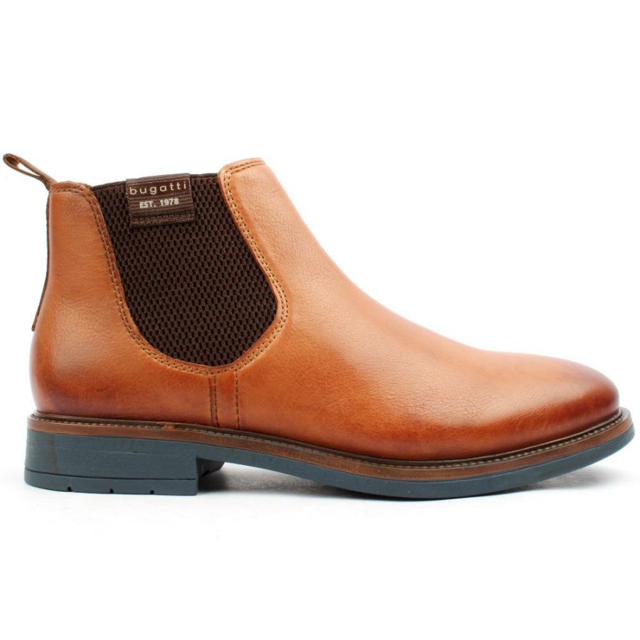 Men Bugatti | Ags30 Gusset Boot - Tan