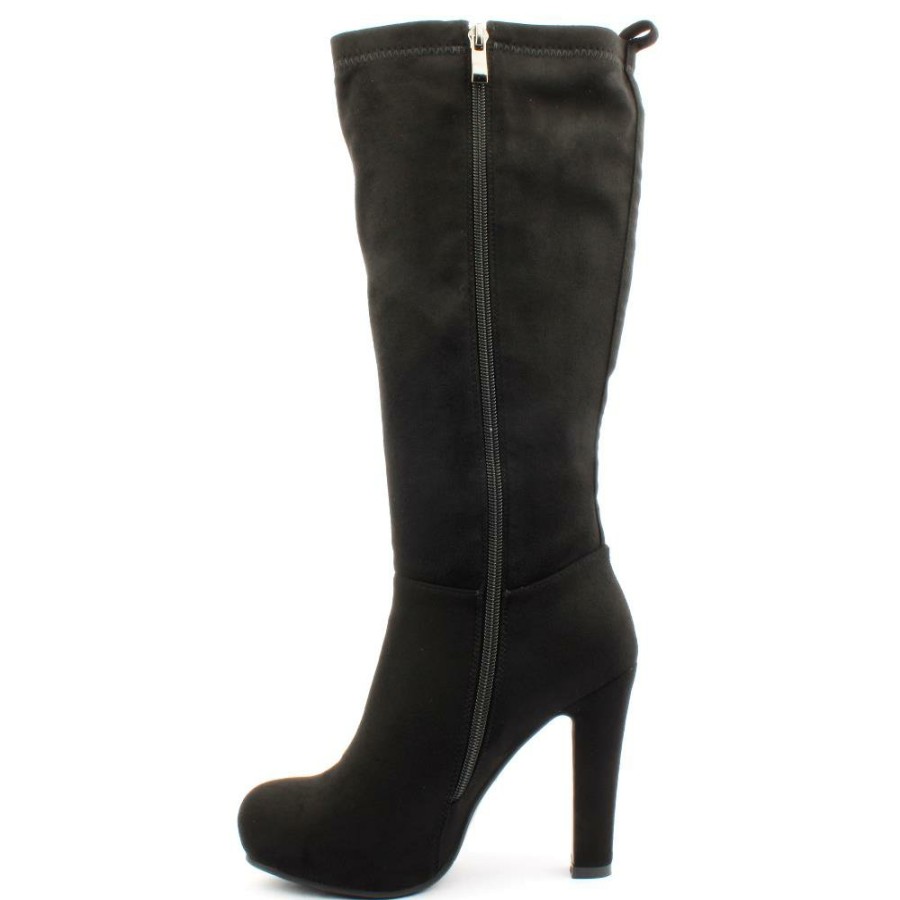 Women Redz | B1359 Knee High Boot - Black