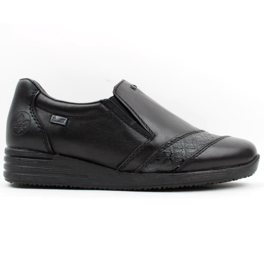 Women Rieker | 58462 Slip On Shoe - Black Black