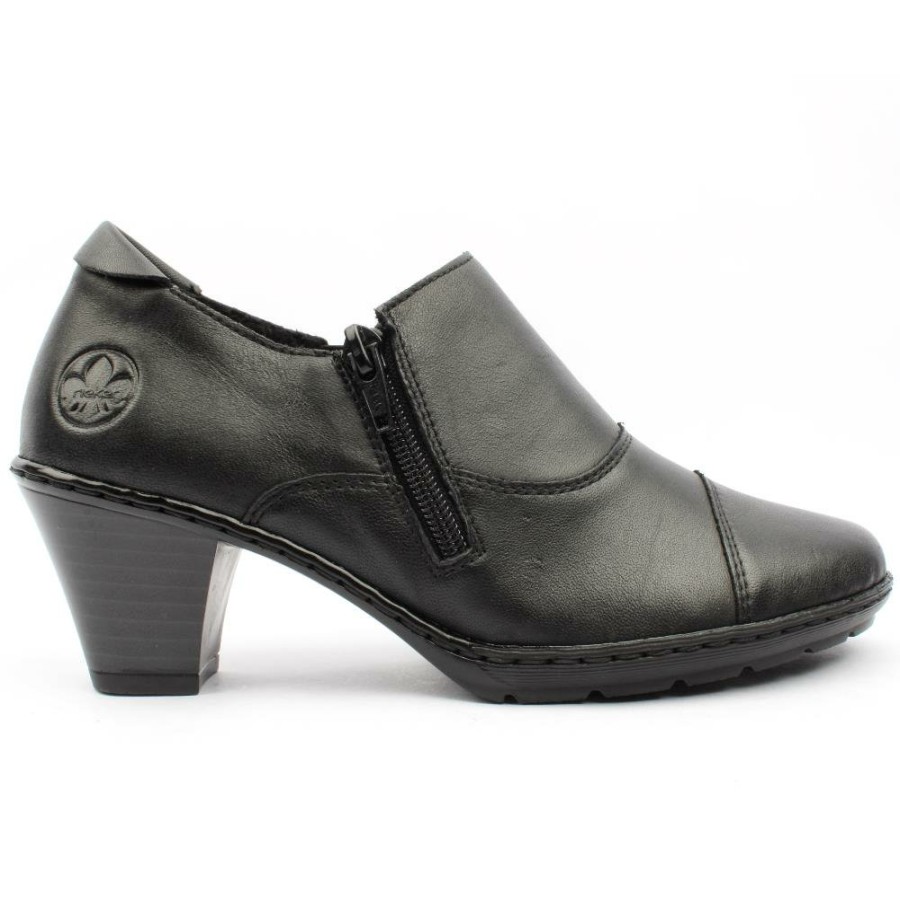 Women Rieker | 57173 High Cut Shoe - Black