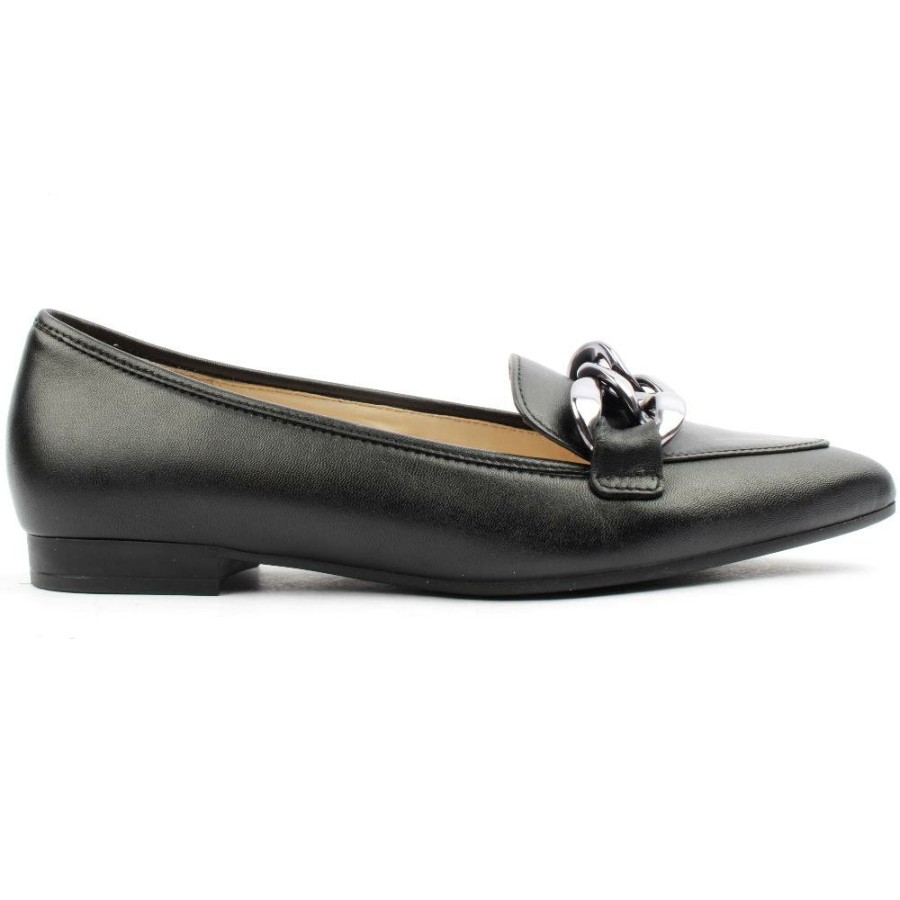 Women Gabor | Gab301 Slip On Shoe - Black Silver