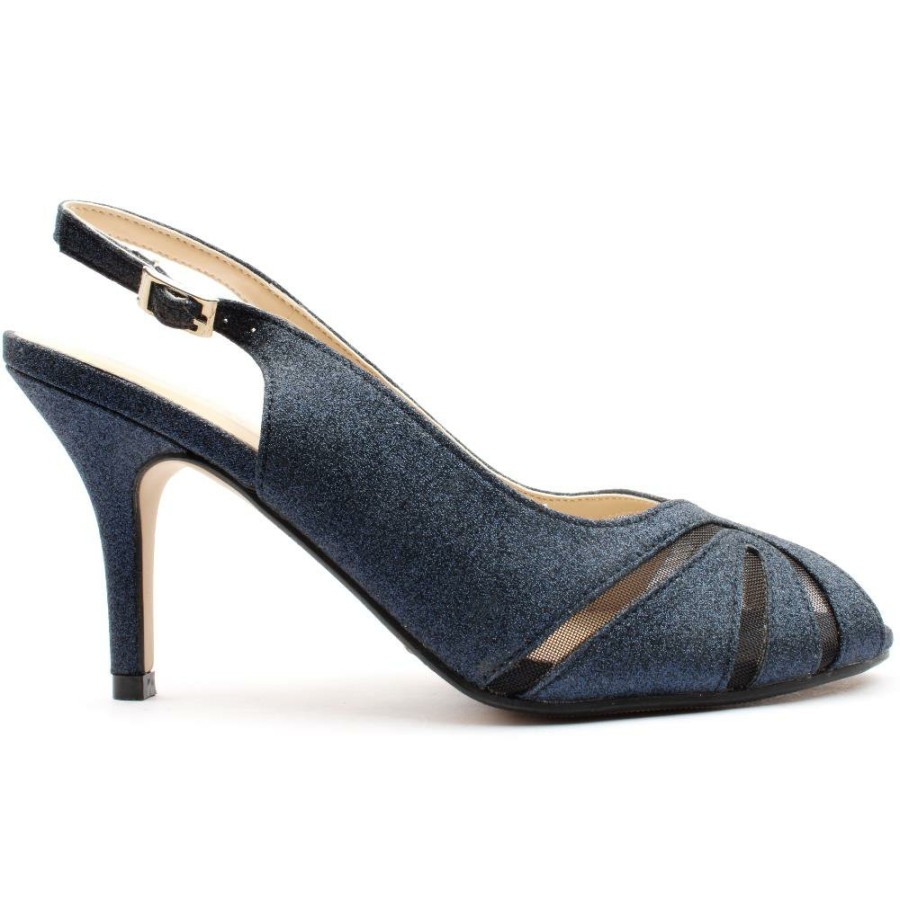 Women Lunar | Flr046Sariyah Peep Toe Sandal - Navy