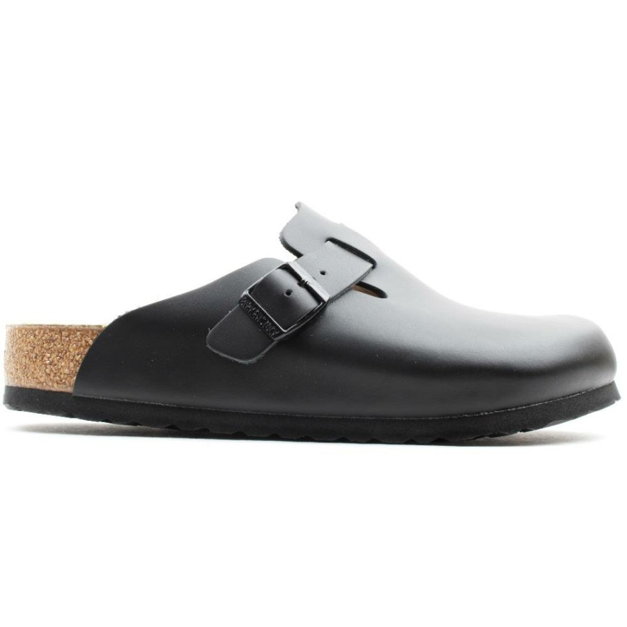 Men Birkenstock | 60191 Leather Clog - Black