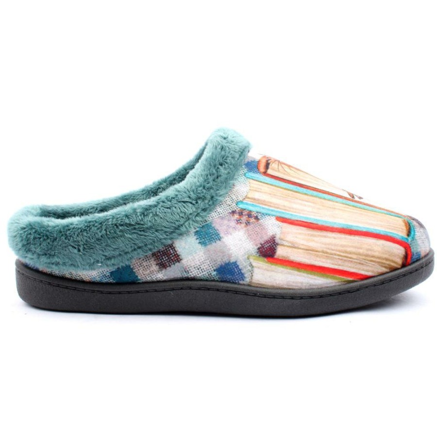 Women Plumaflex | R12213 Slipper Mule - Light Grey