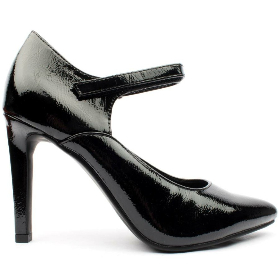 Women Marco Tozzi | 24401 Strap Shoe - Black