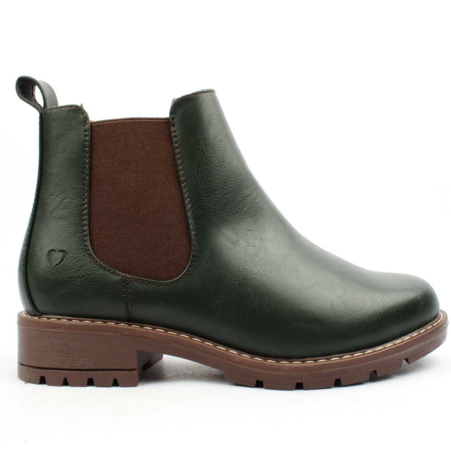 Women Heavenly Feet | Dawlish Boot - Green