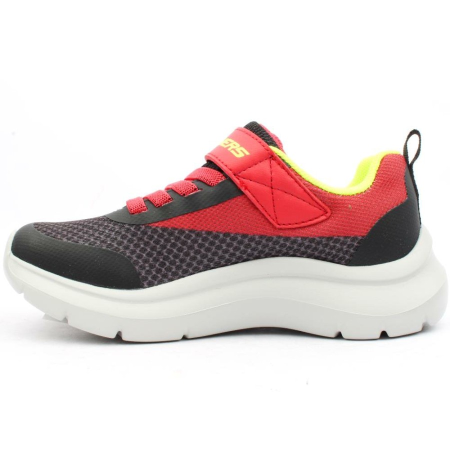 Kids Skechers | 403879L Junior Trainer - Red Multi