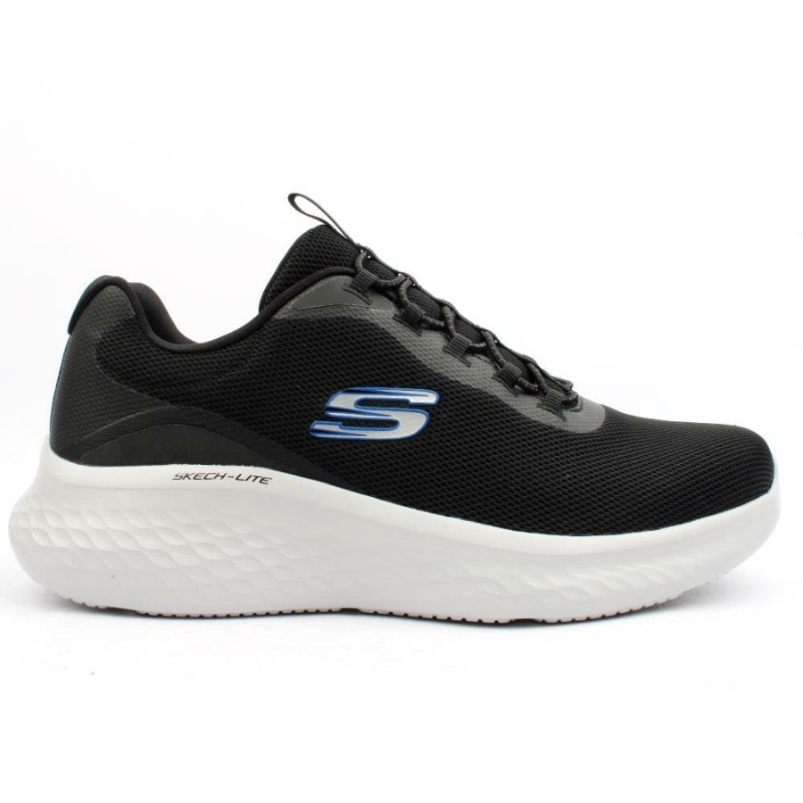 Men Skechers | 232599 Skech Lite Shoe - Black Blue