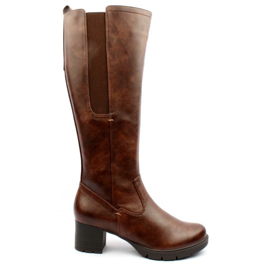 Women Jana | 25561 Knee High Boot - Chestnut