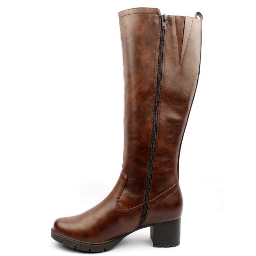 Women Jana | 25561 Knee High Boot - Chestnut