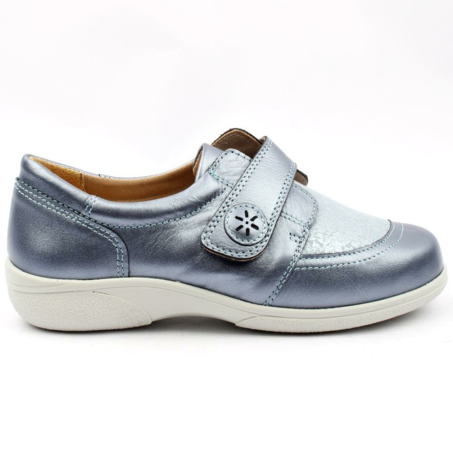 Women DB | S 78998Owl 2V Wide Fit Velcro Shoe - Blue