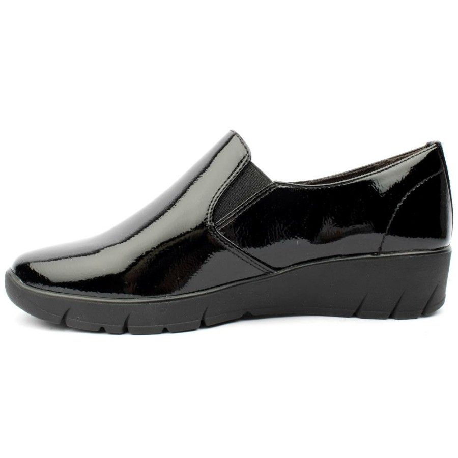 Women Jana | 24662 Slip On Shoe - Black Patent