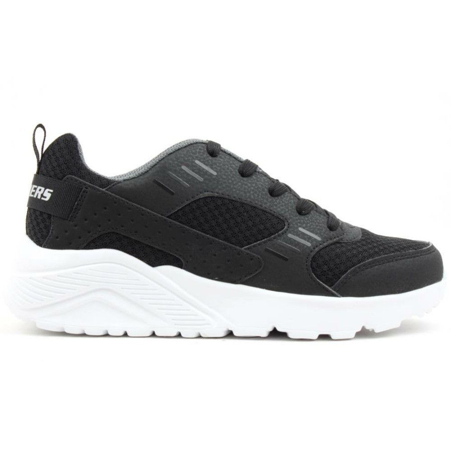 Kids Skechers | 403697L Uno Lite Ronzo - Black/White