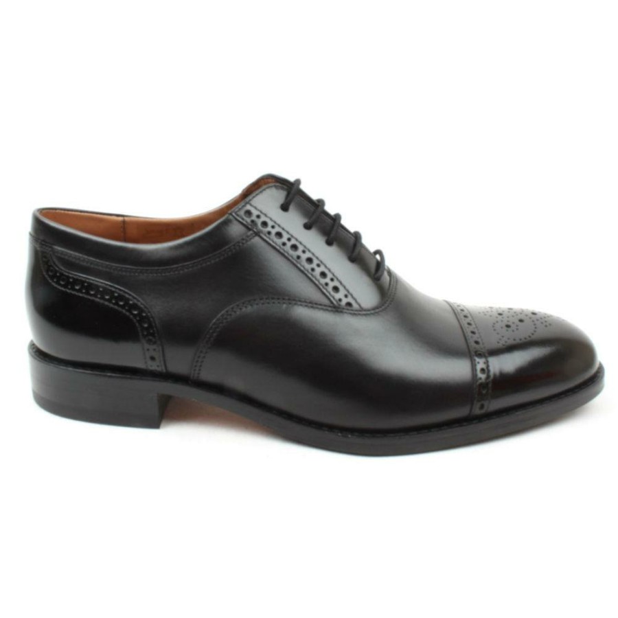 Men Loake | Leather Shoe Woodstock - Black