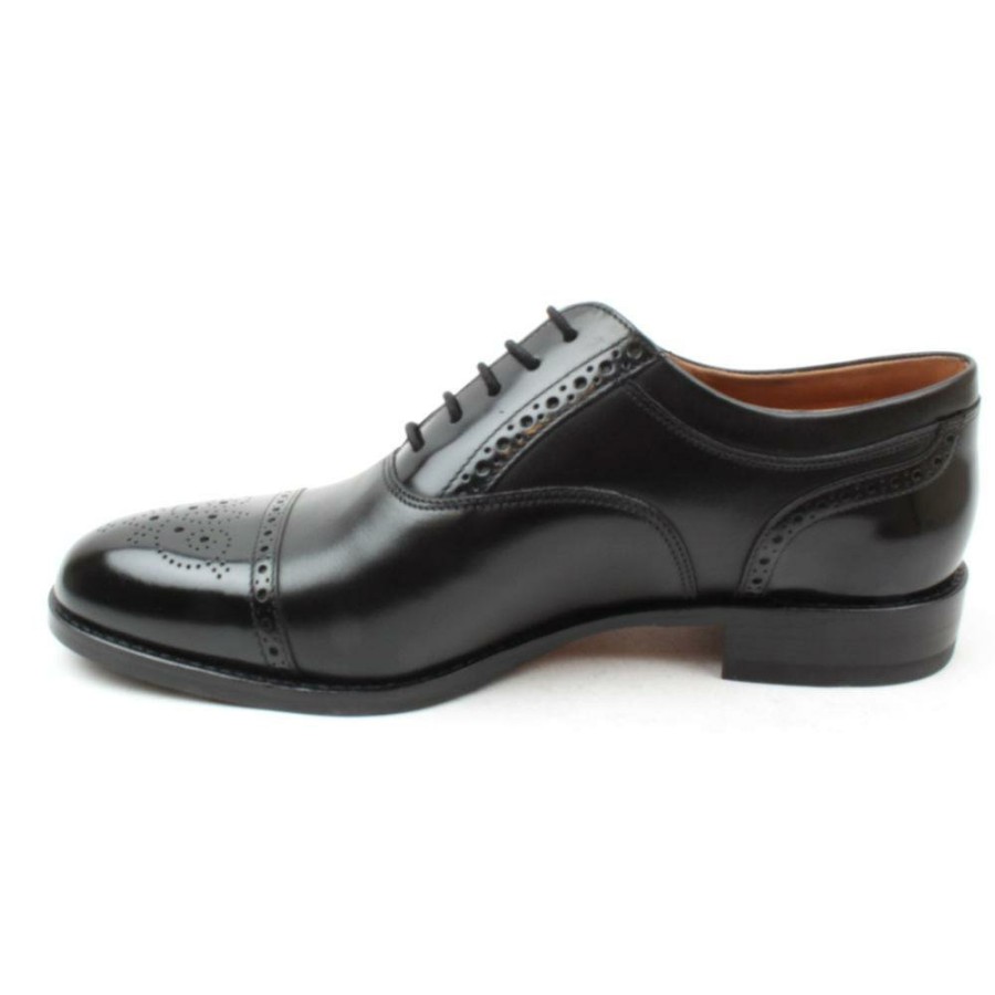 Men Loake | Leather Shoe Woodstock - Black