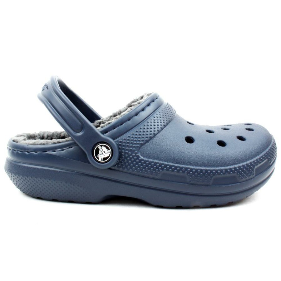 Men|Women Crocs | 203591 Unisex Lined Clog - Navy Grey