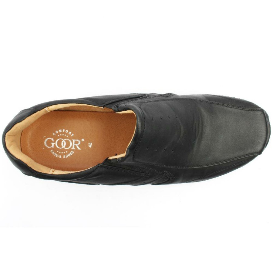 Men Goor | Mens Goor-14 Slip On Shoe - Black