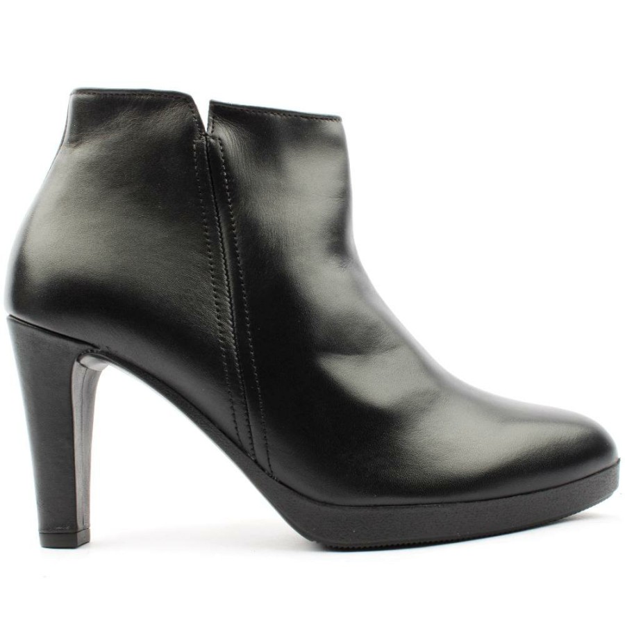 Women Gabor | 35890 Ankle Dress Boot - Black Leather