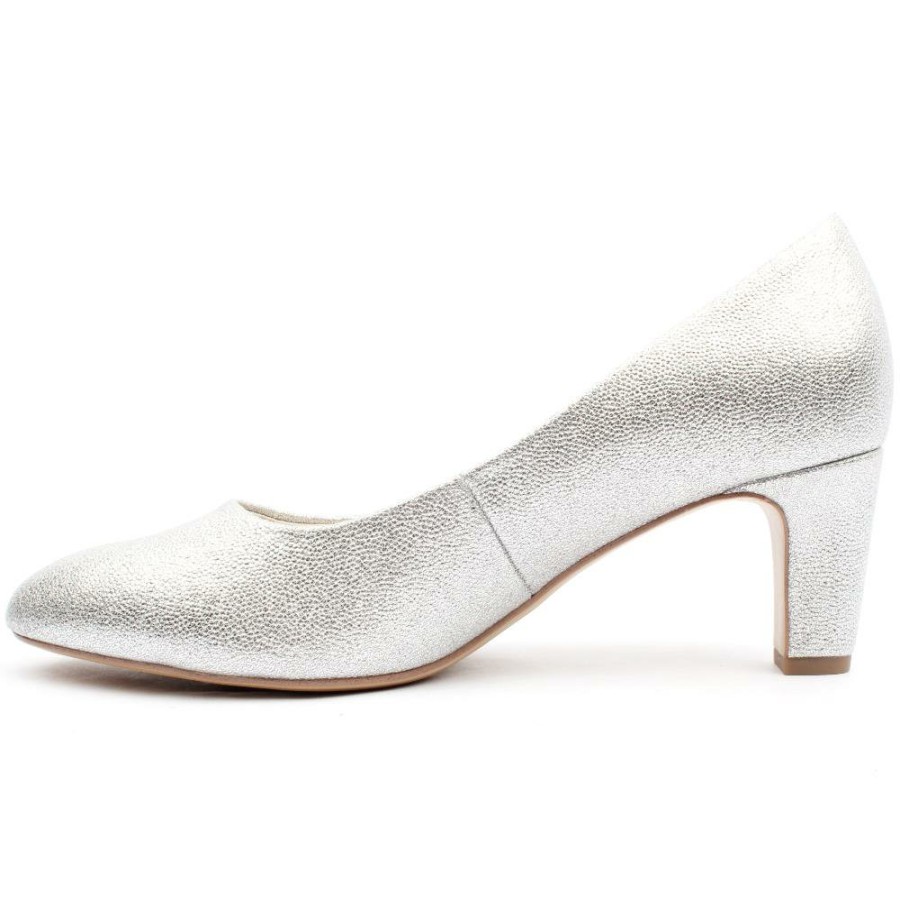 Women Tamaris | 22418 Court Shoe - Silver